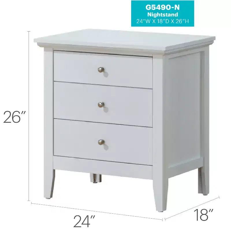 Comodino con 1 cassetto, finitura rovere, 66 cm A x 61 cm L x 46 cm P