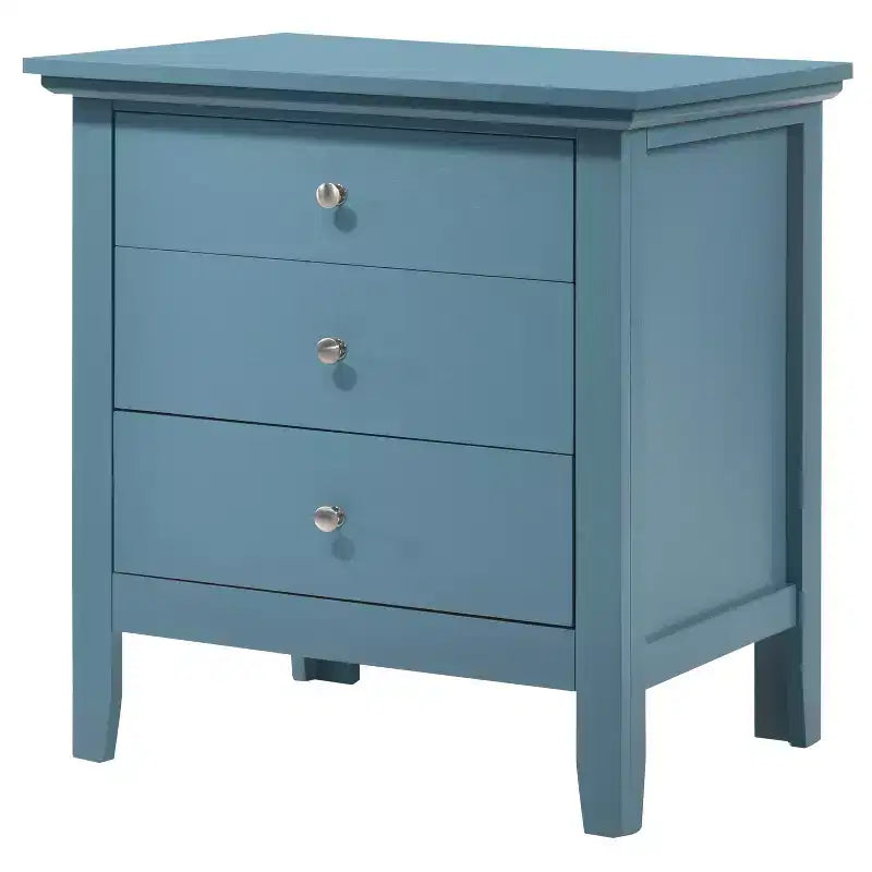 Comodino con 1 cassetto, finitura rovere, 66 cm A x 61 cm L x 46 cm P