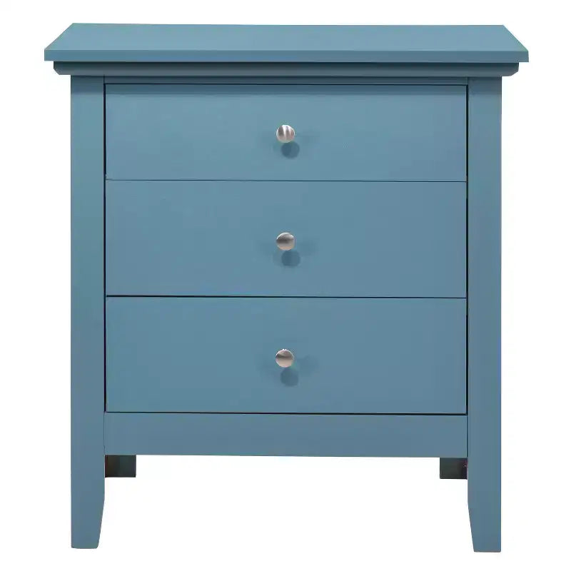 Comodino con 1 cassetto, finitura rovere, 66 cm A x 61 cm L x 46 cm P