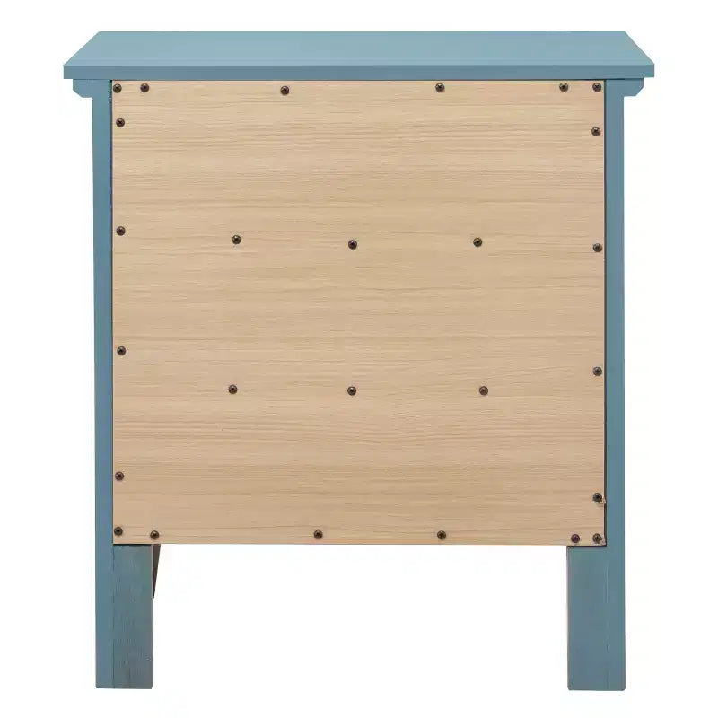 Comodino con 1 cassetto, finitura rovere, 66 cm A x 61 cm L x 46 cm P