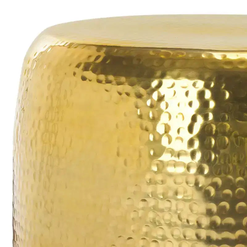 Tavolino rotondo d'accento – Oro Champagne e Verde