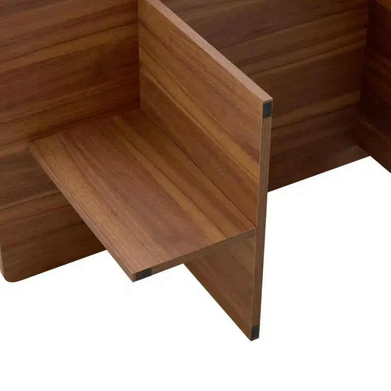 Tavolino da caffè in MDF con base a cavalletto, 113,8 cm L x 59,9 cm P x 39,9 cm H