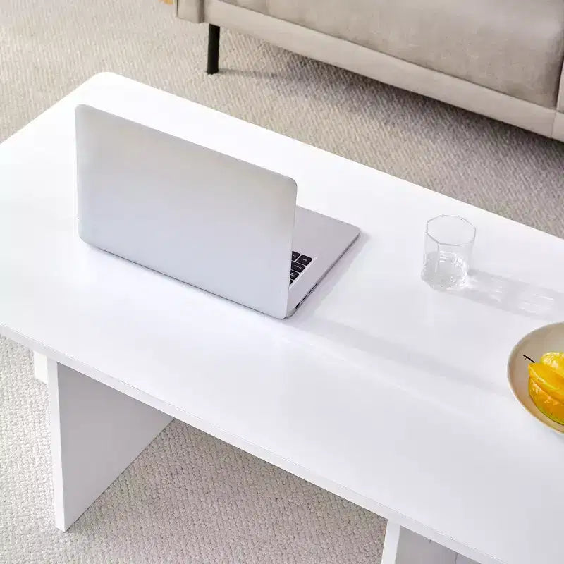 Tavolino da caffè in MDF con base a cavalletto, 113,8 cm L x 59,9 cm P x 39,9 cm H