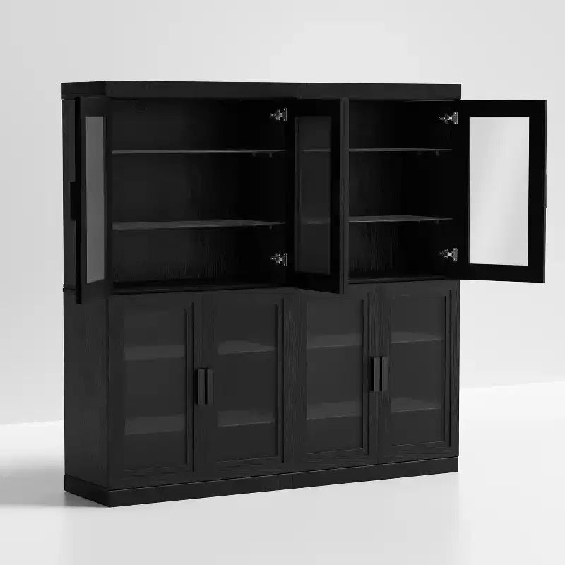 Mobiletto contenitore effetto legno con ripiani regolabili