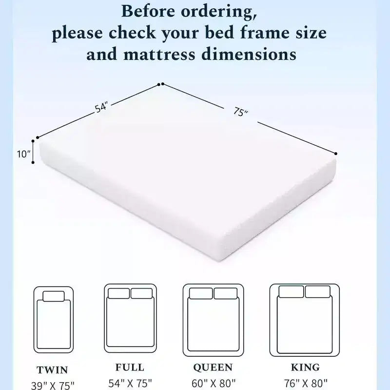Materasso in Memory Foam a Doppia Faccia da 20/25 cm con Rivestimento in Tencel, Tè Verde Rinfrescante e Gel, Certificazione CertiPUR-US