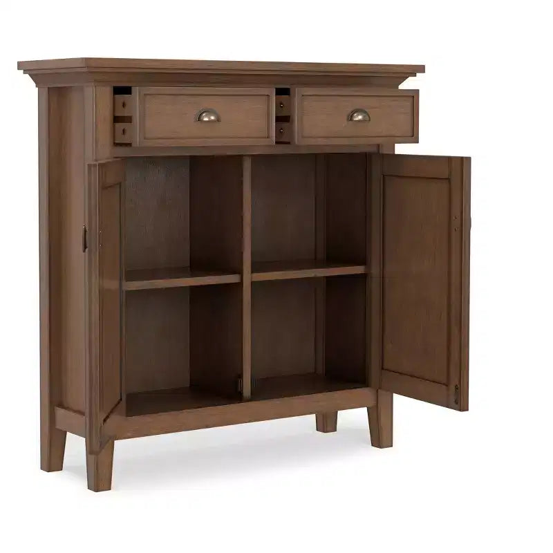 Comò a 6 cassetti con specchio, legno massiccio, finitura bianco anticato per camera da letto