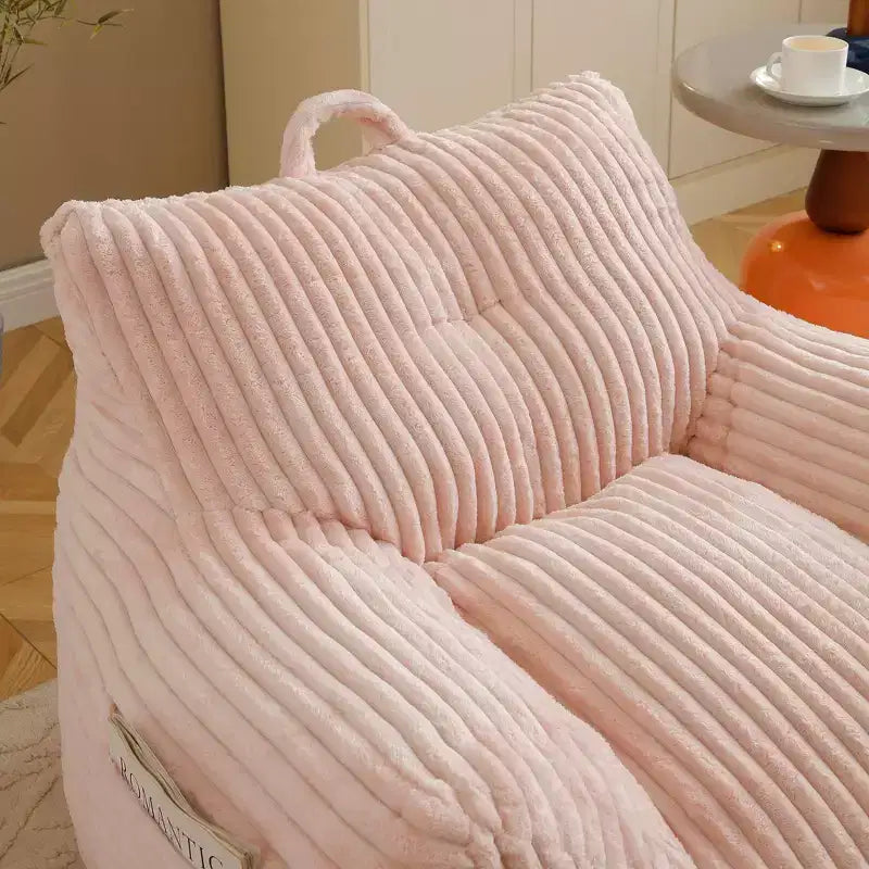 Poltrona a sacco gigante con pouf, poltrona a pavimento con braccioli per adulti, per interni ed esterni