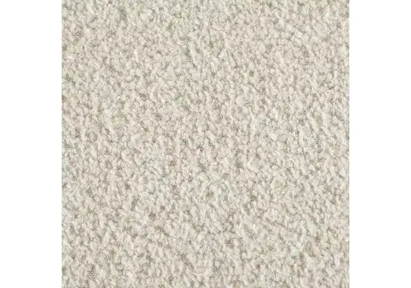 Panca pouf contenitore imbottita in tessuto bouclé da 48" con gambe in legno