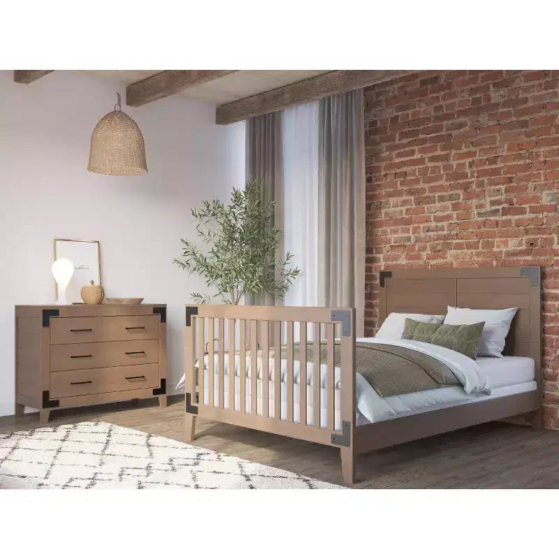 Comodino a 3 cassetti per cameretta o camera da letto con kit antiribaltamento