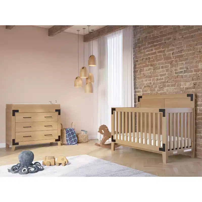Comodino a 3 cassetti per cameretta o camera da letto con kit antiribaltamento