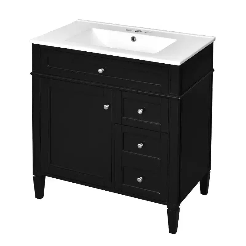 Mobile bagno da 76 cm con lavabo e specchiera