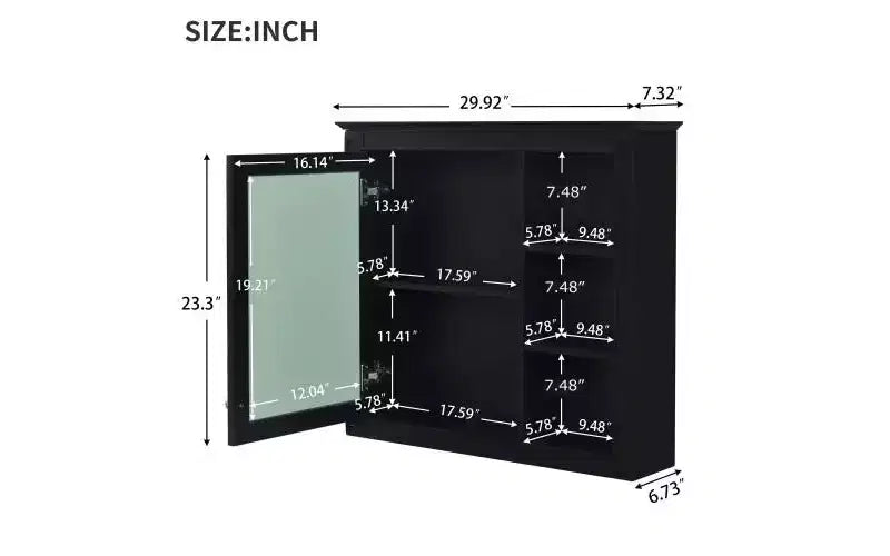 Mobile bagno da 76 cm con lavabo e specchiera