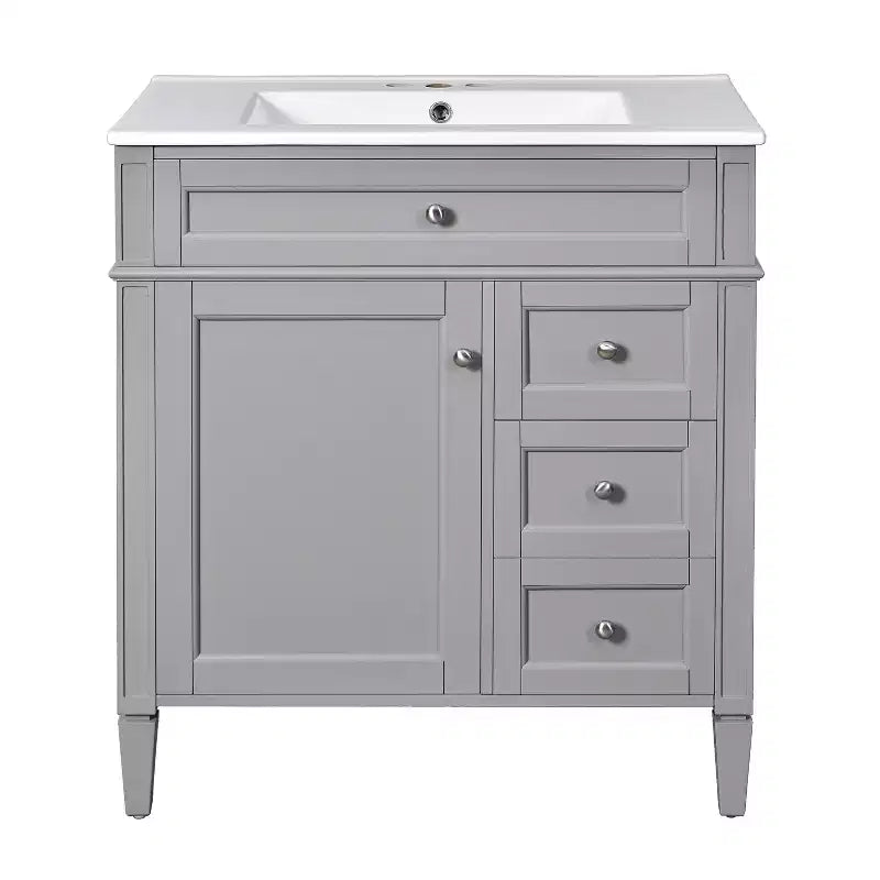 Mobile bagno da 76 cm con lavabo e specchiera