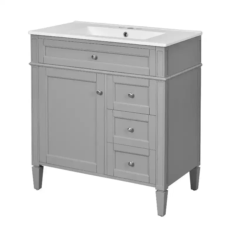 Mobile bagno da 76 cm con lavabo e specchiera